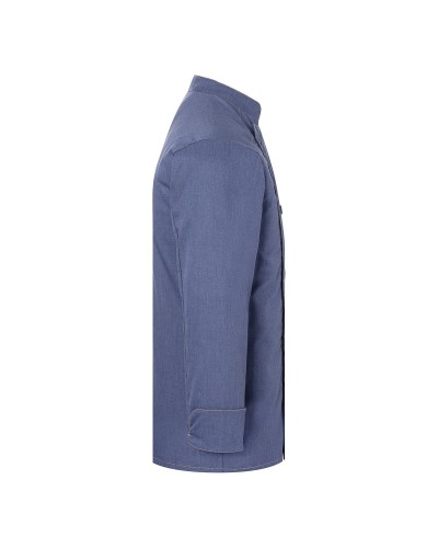 Chaqueta de Chef estilo Vaquero. 65% Poliéster-35% Algodón Azul Vintage