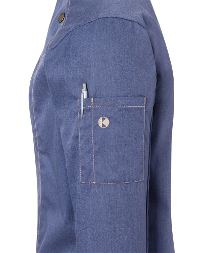 Chaq Chef Mujer estilo Vaquero. 65% Poliéster-35% Algodón. Azul Vintage