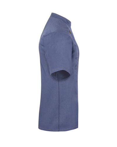 Chaq Chef Mujer m/corta estilo Vaquero. 65% Pol-35% Alg. Azul Vintage