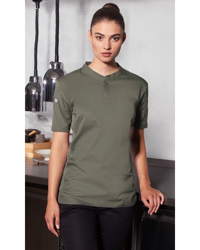 Camisa Mujer, m/corta alto rendimiento. Sabia