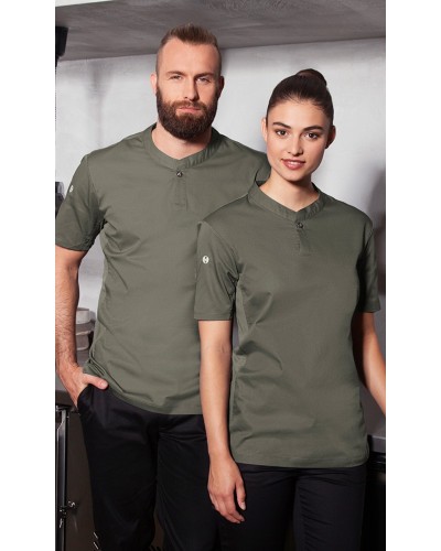 Camisa Mujer, m/corta alto rendimiento. Sabia