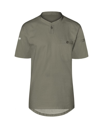 Camisa Hombre, m/corta alto rendimiento. Negro