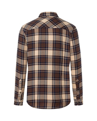 Camisa de Cuadros para hombres, tendencia urbana. 65% Pol.-35% Alg.110 g/m²