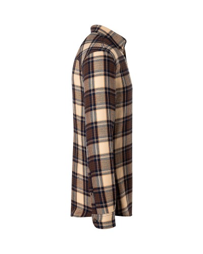 Camisa de Cuadros para hombres, tendencia urbana. 65% Pol.-35% Alg.110 g/m²