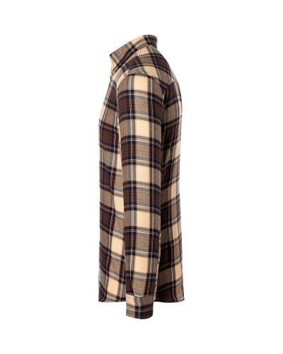 Camisa de Cuadros para hombres, tendencia urbana. 65% Pol.-35% Alg.110 g/m²