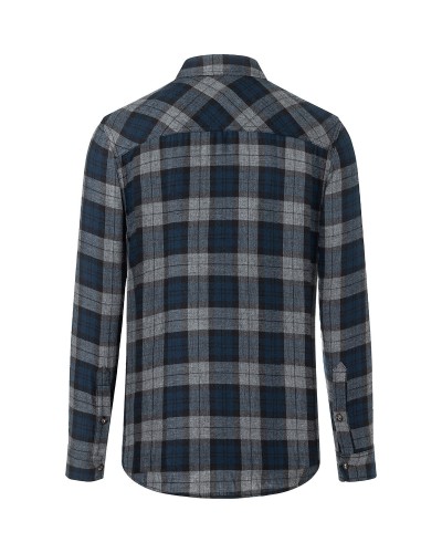 Camisa de Cuadros para hombres, tendencia urbana. 65% Pol.-35% Alg.110 g/m²