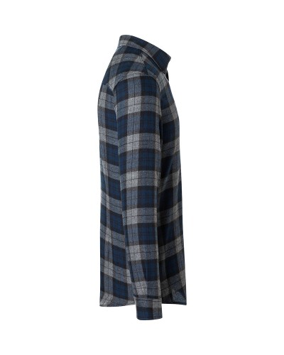 Camisa de Cuadros para hombres, tendencia urbana. 65% Pol.-35% Alg.110 g/m²