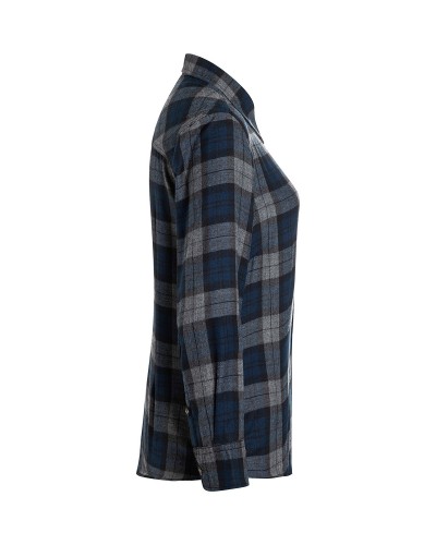 Blusa de Cuadros para mujer, tendencia urbana. 65% Pol.-35% Alg.110 g/m²
