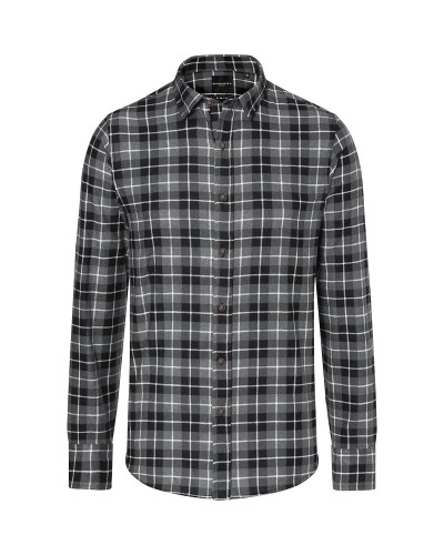 Camisa de Cuadros para hombres, tendencia urbana. 65% Pol.-35% Alg.110 g/m²