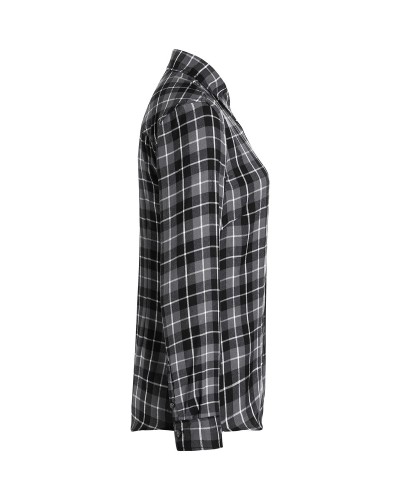 Blusa de Cuadros para mujer, tendencia urbana. 65% Pol.-35% Alg.110 g/m²