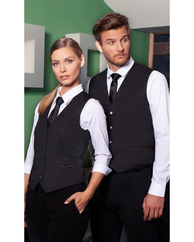Chaleco Hombre. 65% pol-35% alg.215 g/m² Negro