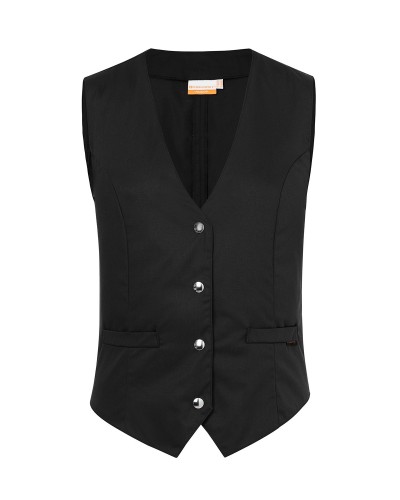 Chaleco Mujer. 65% pol-35% alg.215 g/m² Negro