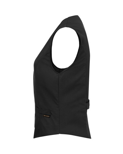 Chaleco Mujer. 65% pol-35% alg.215 g/m² Negro
