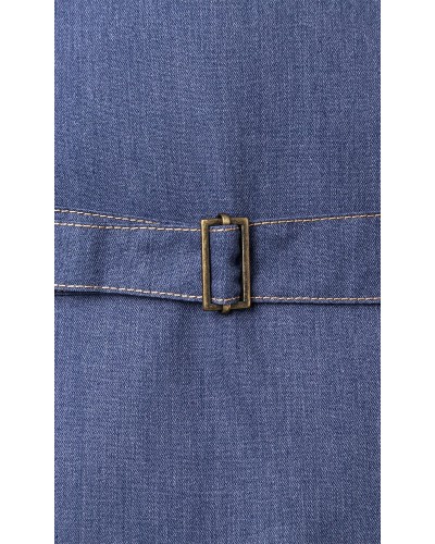 Chaleco Hombre Estilo Vaquero. Pol-Alg. Azul Vintage