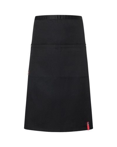 Delantal de Bistro ROCK CHEF® con bolsillos. 65% Poliéster - 35% Algodón. 215 g/m²