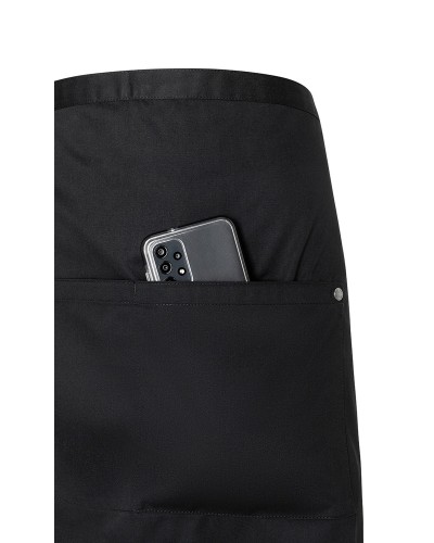 Delantal de Bistro ROCK CHEF® con bolsillos. 65% Poliéster - 35% Algodón. 215 g/m²
