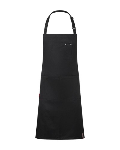 Delantal de Bistro ROCK CHEF® con hebilla y bolsillos. 65% Poliéster - 35% Algodón. 215 g/m²