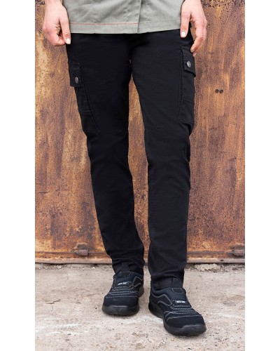 Pantalones Cargo para Mujer ROCK CHEF®.98% Algodón - 2% Elastano. 220 g/m²