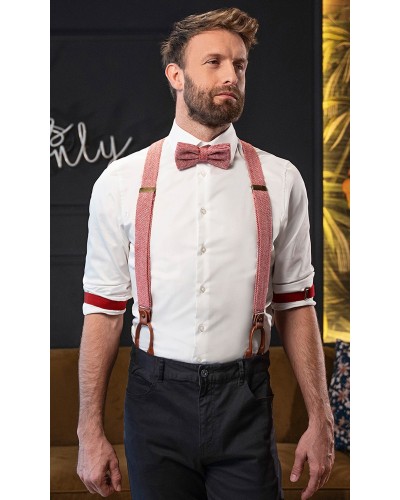 Corbata de moño urbana en espiga. Antracita
