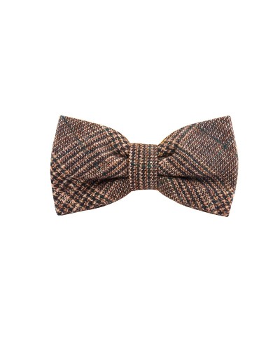 Pajarita Urban-Glencheck. Marron Claro