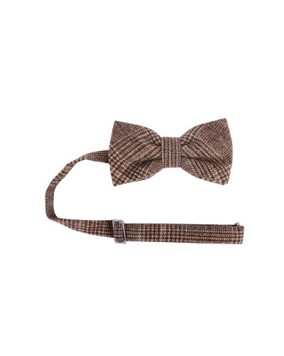 Pajarita Urban-Glencheck. Marron Claro