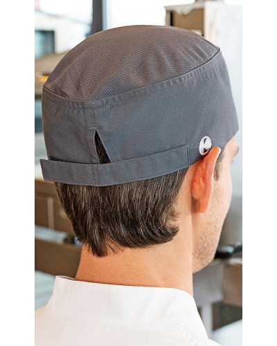 Gorro Chef Inserción Malla Trans. Antracita