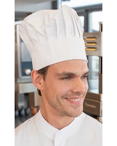 Gorro de Chef. Poliéster - Algodón