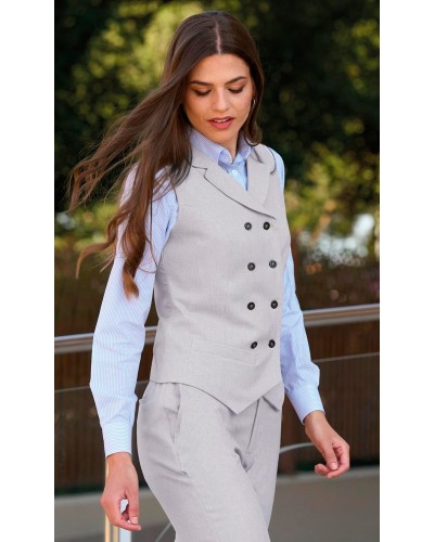 Chaleco de Mujer Cruzado. 100% Poliéster 180 gr/m2