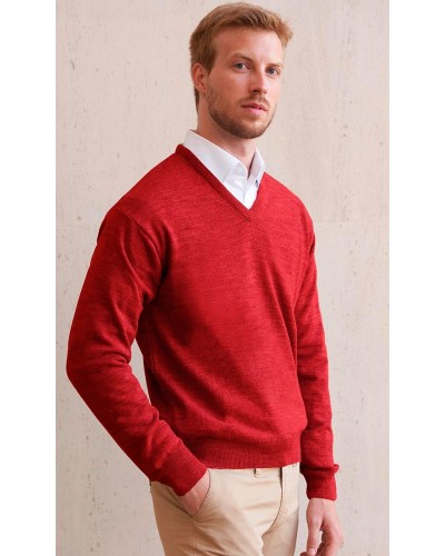 Jersey cuello pico 100% Algodón Petroleo
