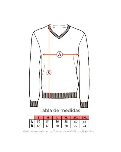 Jersey cuello pico 100% Algodón Petroleo