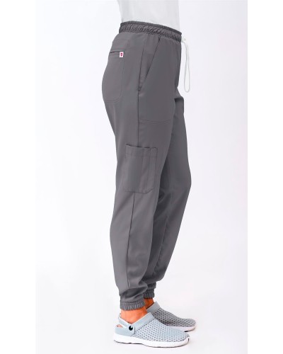 Pantalón tipo Jogger microfibra elás Hidroflex. 100% Pol. BLANCO