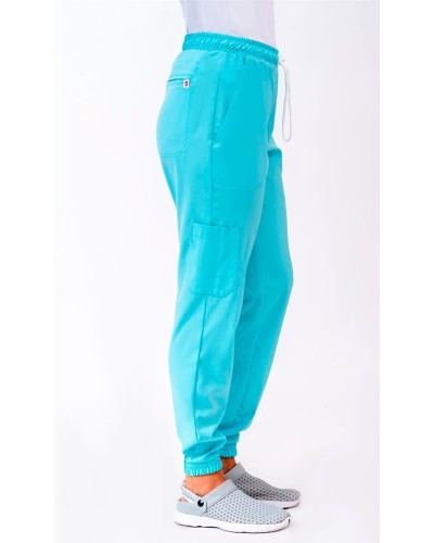 Pantalón tipo Jogger microfibra elás Hidroflex. 100% Pol. BLANCO
