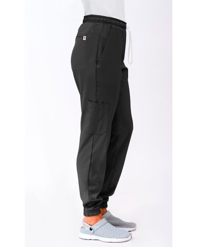 Pantalón tipo Jogger microfibra elás Hidroflex. 100% Pol. BLANCO