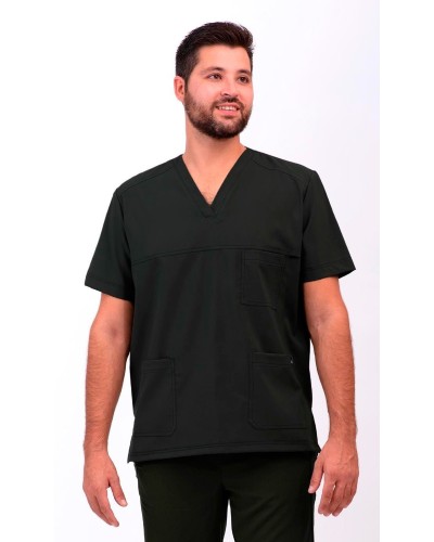 Casaca Unisex Microfibra Canesú. VERDE MILITAR
