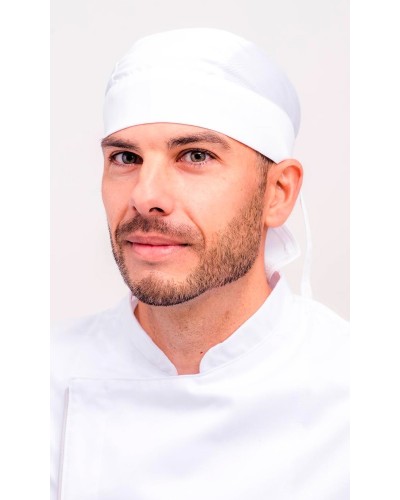 Gorro Pirata Microfibra y Tejido Calado BLANCO