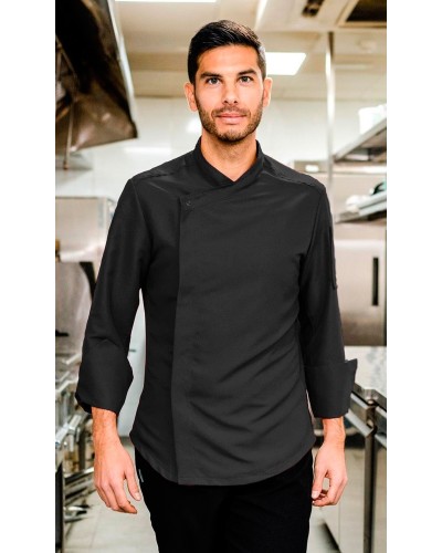 Chaqueta Cocina de Hombre. 100% Pol. GRIS MEDIO