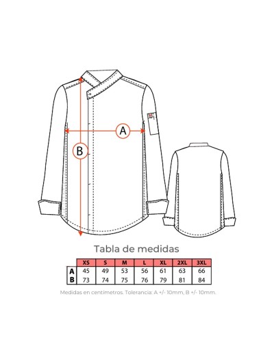 Chaqueta Cocina de Hombre. 100% Pol. GRIS MEDIO