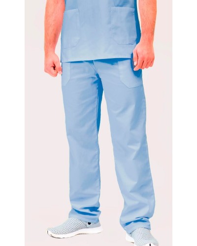 Pantalón Unisex Cintura Elástica. 100% Pol. BLANCO