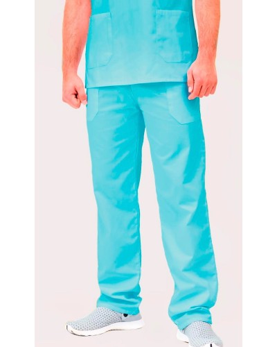 Pantalón Unisex Cintura Elástica. 100% Pol. BLANCO