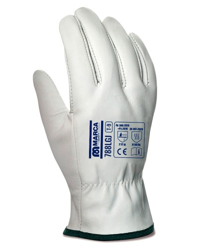 Pack Guantes Tipo Conductor Piel Flor Vacuno