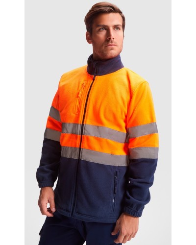 Forro Polar Bicolor Alta Visibilidad. 100% Poliéster. 300 g/m²