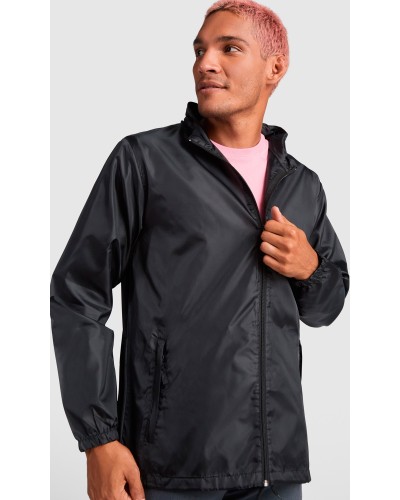 Chubasquero de Cuello Alto con Cremallera Completa. 100% poliéster tafetán , 70 g/m²