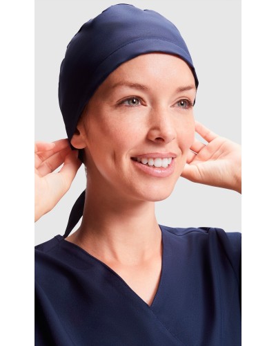 Gorro Sanitario Unisex con Cintas para Ajuste Posterior. 100% Poliéster microfibra, 150 g/m²