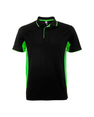 Polo Técnico. 100% poliéster piqué , 150 g/m²