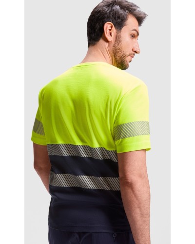 Camiseta Técnica Bicolor Alta Visibilidad. 55% Alg./45% Pol. 170 g/m²