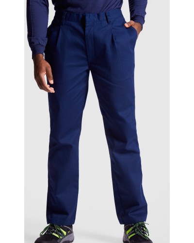Pantalón tejido ignífugo. 98% algodón / 2% fibra de carbono, sarga, 360 g/m².