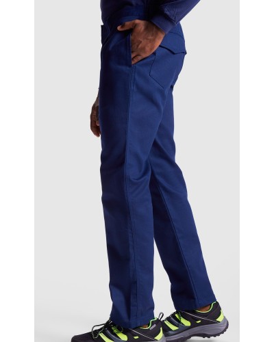 Pantalón tejido ignífugo. 98% algodón / 2% fibra de carbono, sarga, 360 g/m².