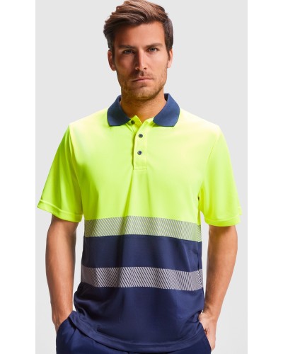 Polo Técnico Alta Visibilidad. 100 % polyester bird´s eye, 170 g/m².