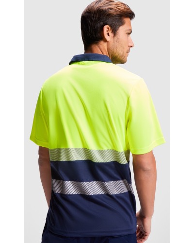 Polo Técnico Alta Visibilidad. 100 % polyester bird´s eye, 170 g/m².