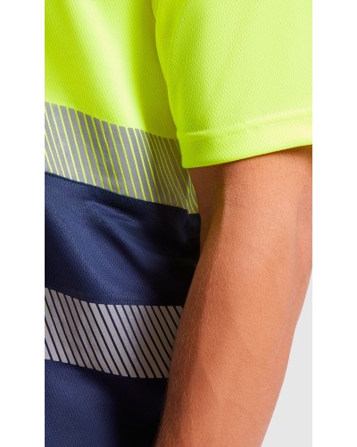Polo Técnico Alta Visibilidad. 100 % polyester bird´s eye, 170 g/m².